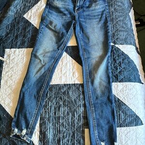 Flying Monkey Skinny Ripped Ankle Stretch Jeans